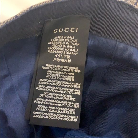 Limited edition Navy authentic Gucci hat - Picture 4 of 8
